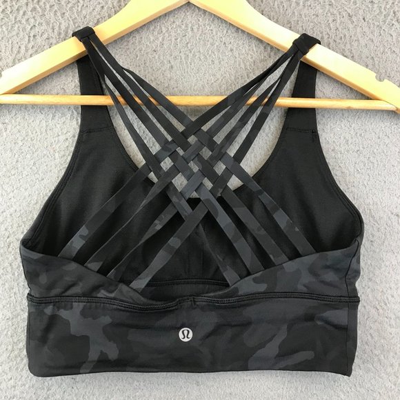 lululemon athletica Other - Lululemon Free To Be Bra Wild Size 6 Incognito Camo Grey